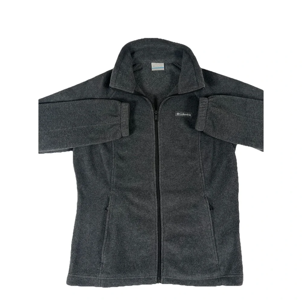 Columbia Benton Springs Full Zip Fleece Jacket‎ Charcoal Gray Women's Large
